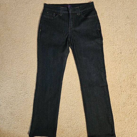NYDJ Straight Leg Jean Dark Blue 10P - Picture 2 of 5